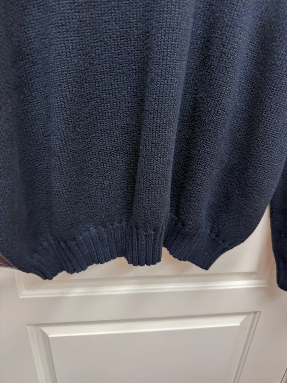 Polo by Ralph Lauren Navy Blue Crewneck Sweater with Purple Pony